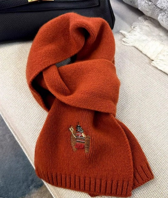 100% Merino Wool Knit Scarf – Luxurious & Soft