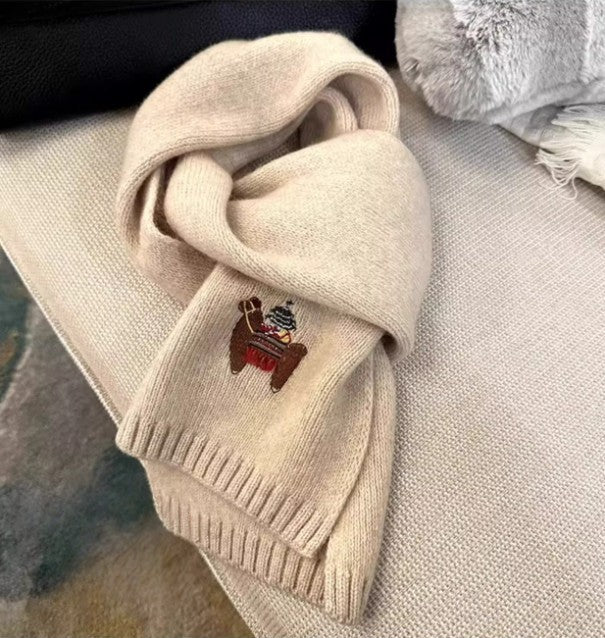 100% Merino Wool Knit Scarf – Luxurious & Soft