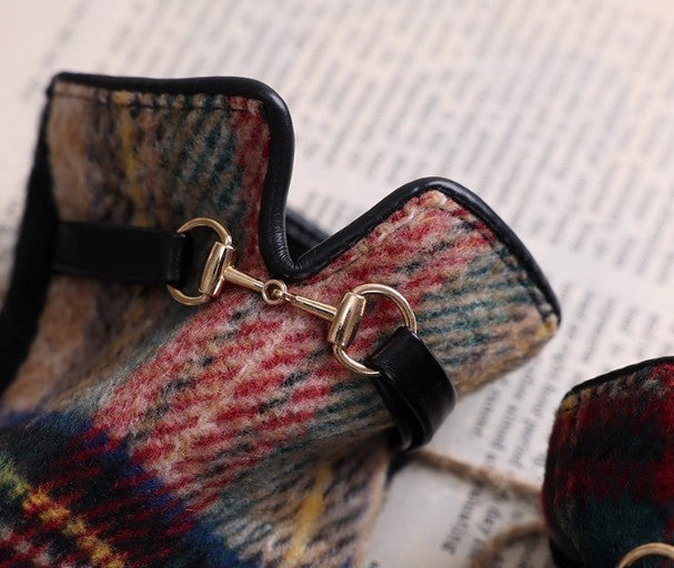 Classic British Tartan Wool Gloves