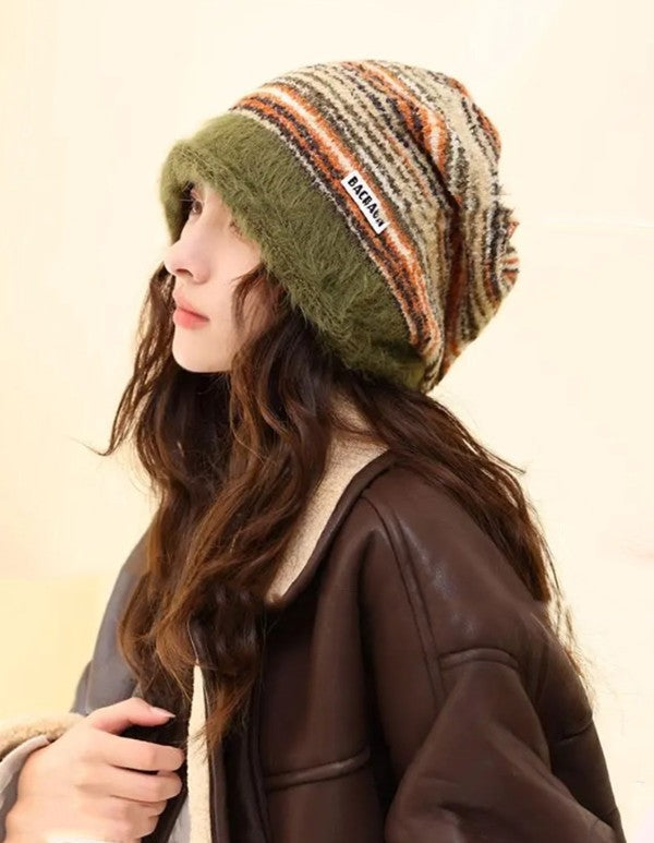 Rolled-Edge Slouchy Beanie