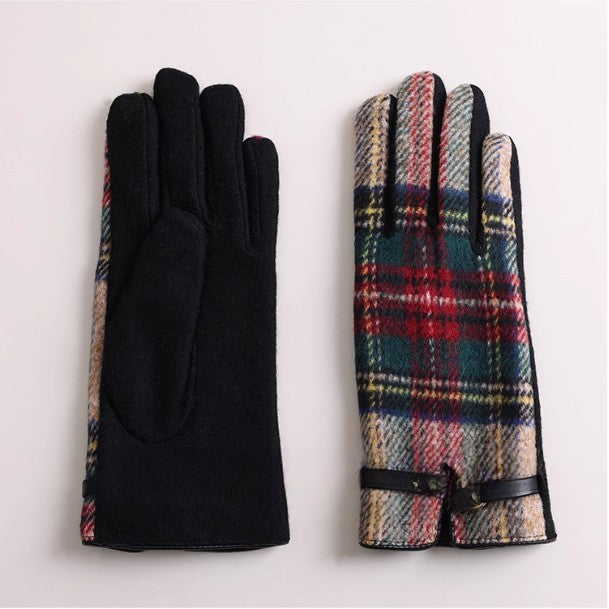 Classic British Tartan Wool Gloves