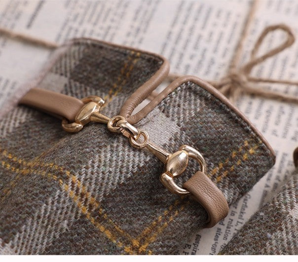 Classic British Tartan Wool Gloves