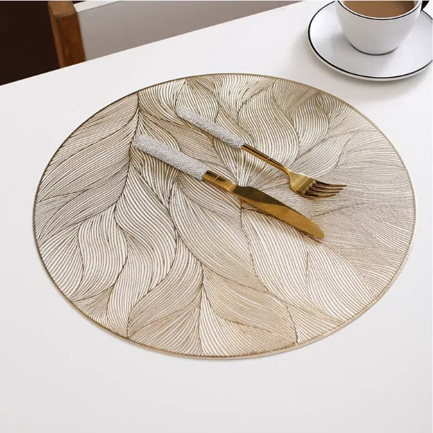 Metallic European Luxury Placemat (Set of 4 or 6)