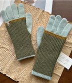Two-in-One Fashion Knit Gloves