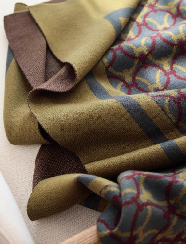 Old Money Aesthetic Designer Sofa Throw