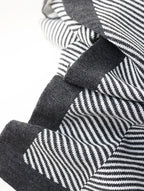 Modern Nordic Herringbone Knit Blanket