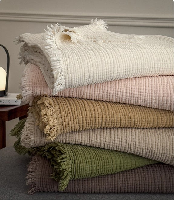 Six-Layer Muslin Cotton Throw Blanket