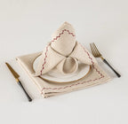 Elegant Cotton-Linen Feel Napkin (Set of 4 or 6)