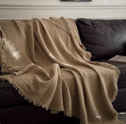 Six-Layer Muslin Cotton Throw Blanket