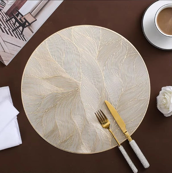Metallic European Luxury Placemat (Set of 4 or 6)