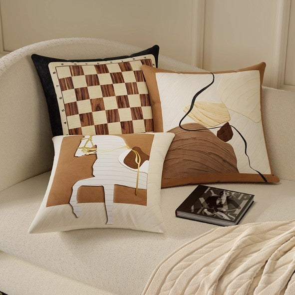 French Retro Silky Velvet Pillow Cover
