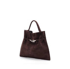 Suede-Style Hand & Underarm Tote Bag