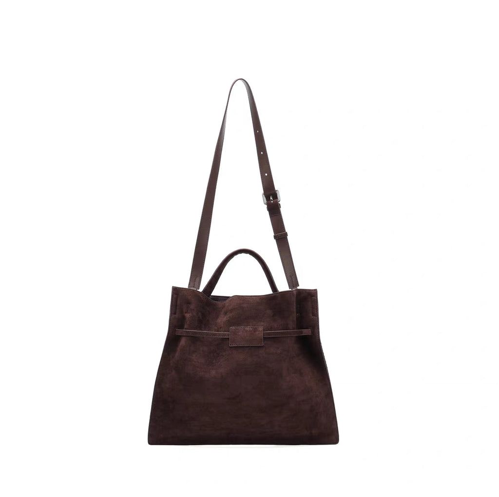 Suede-Style Hand & Underarm Tote Bag