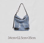 Denim Blue Bucket Bag