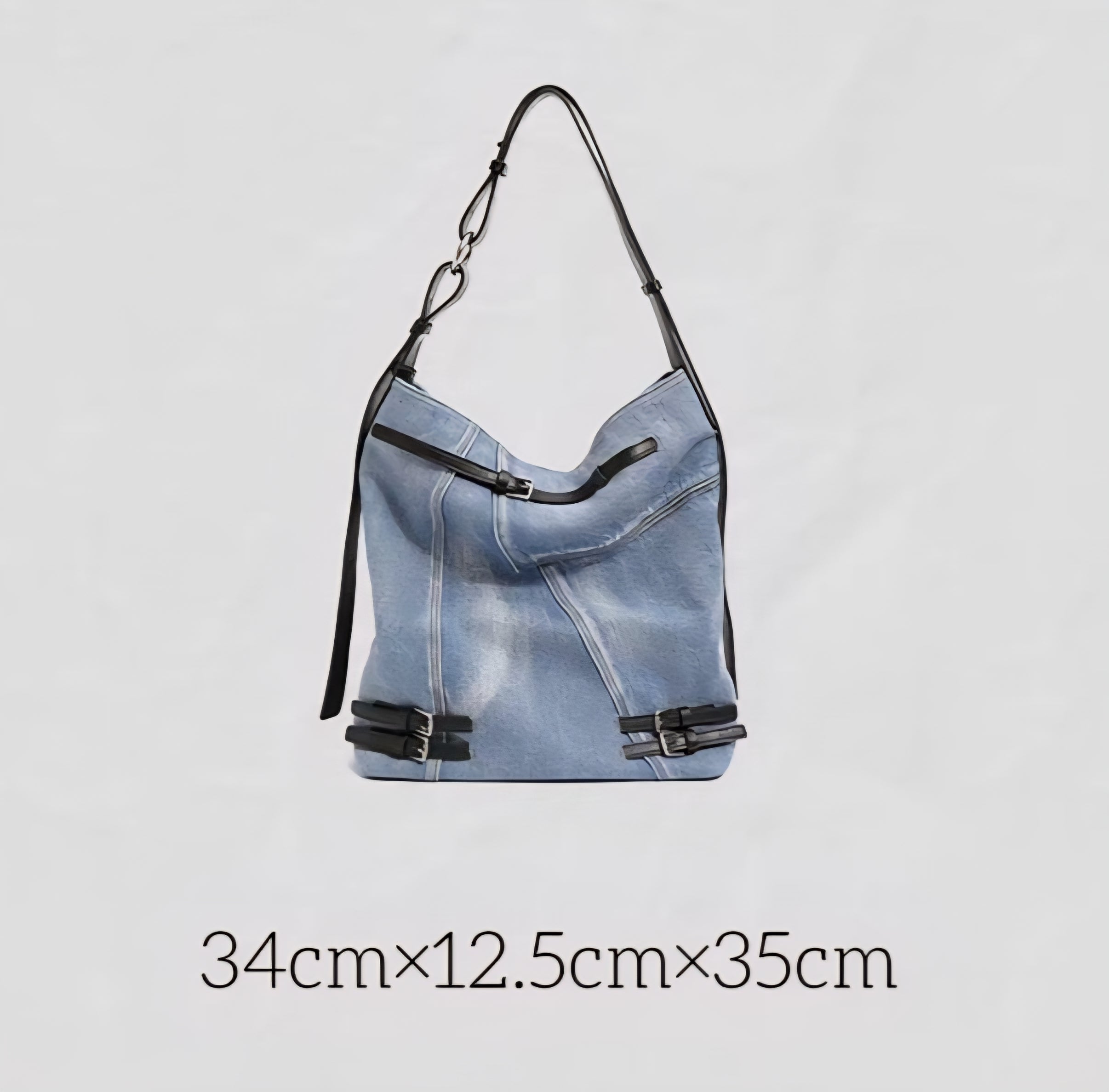 Denim Blue Bucket Bag
