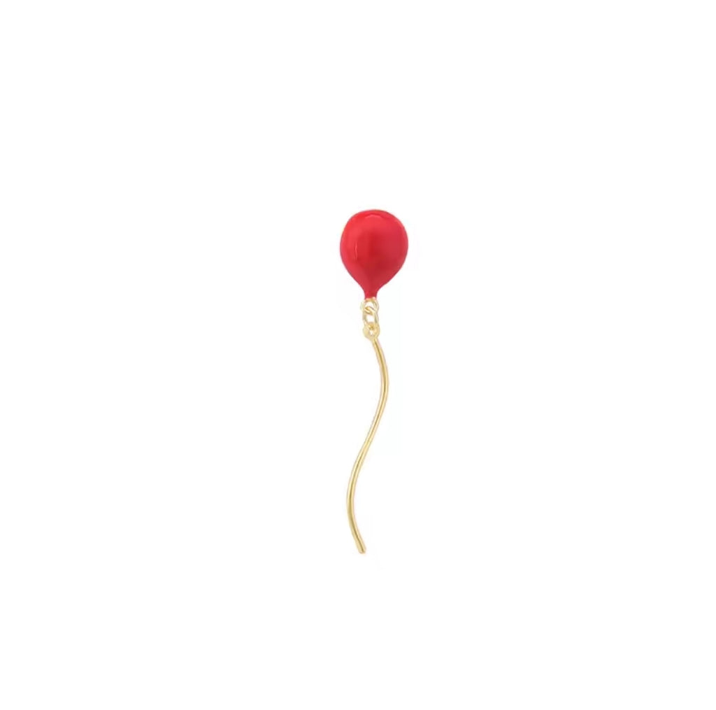 Red Balloon Collar Brooch Pin