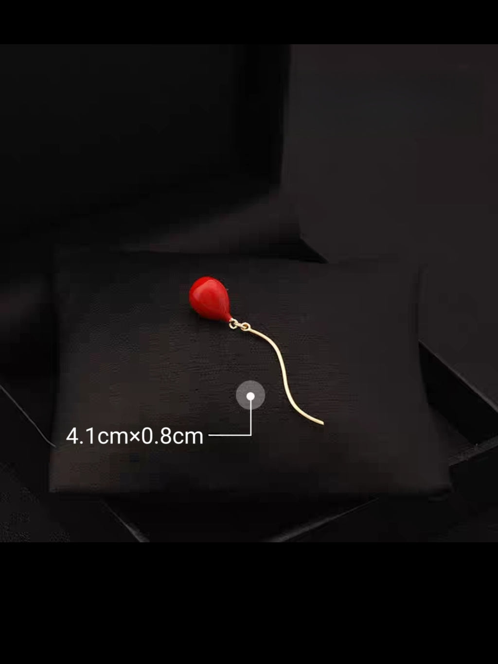 Red Balloon Collar Brooch Pin