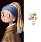 Girl with a Pearl Earring Brooch Pin