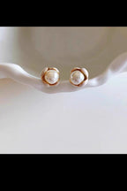 Elegant Pearl Stud Earrings