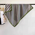 Elegant Horse Print Silk-Feel Scarf
