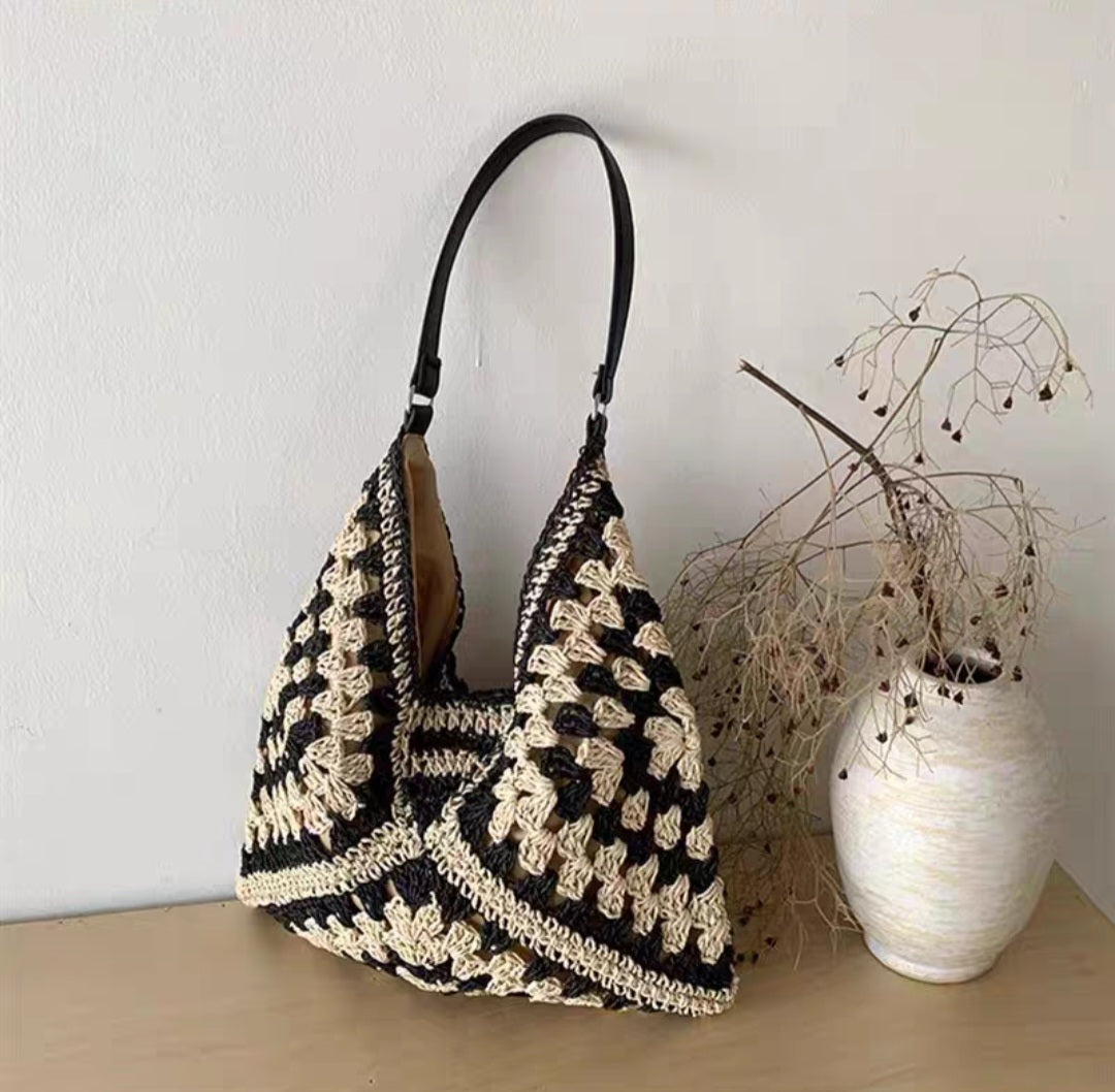 Handwoven Crochet Shoulder Bag