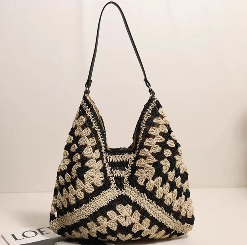 Handwoven Crochet Shoulder Bag