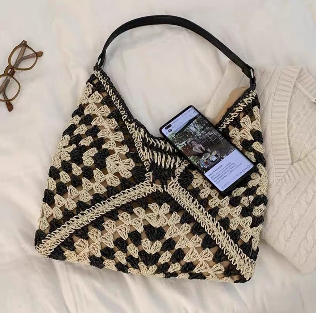 Handwoven Crochet Shoulder Bag