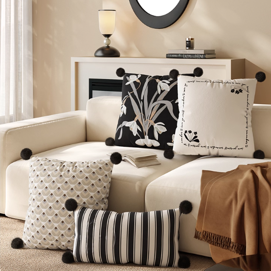 Classic Two Tone Pillow Cover