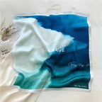 Sea Wave Satin Scarf