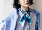 Sea Wave Satin Scarf