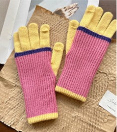 Two-in-One Fashion Knit Gloves