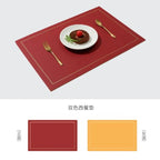 Easy-Care Square Faux Leather Placemats (Set of 4 or 6)