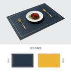 Easy-Care Square Faux Leather Placemats (Set of 4 or 6)
