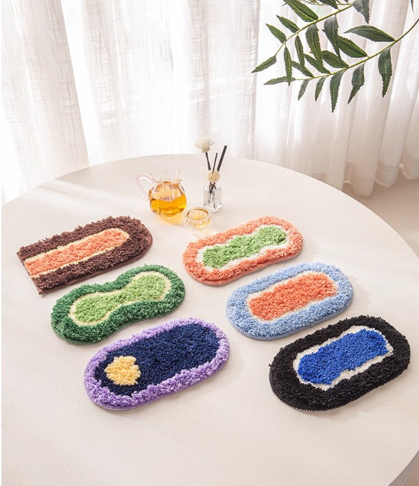 Dopamine Aesthetic Colorful Plush Coasters