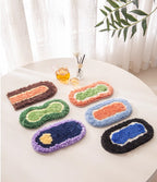 Dopamine Aesthetic Colorful Plush Coasters